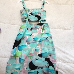 Topshop print dress